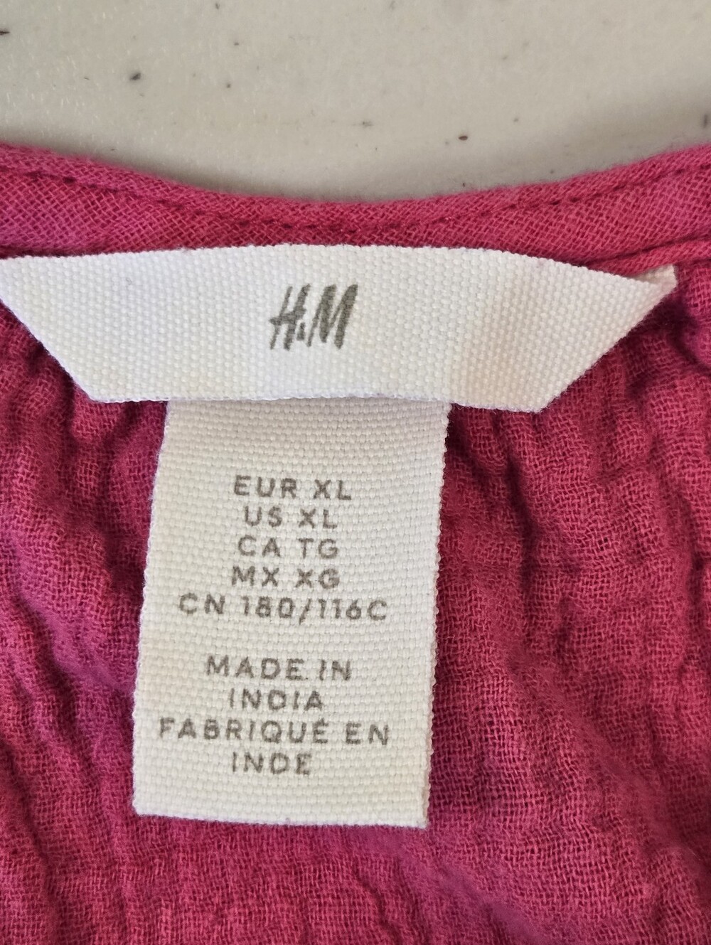H&M Bundle of 2 Cropped Cotton Gauze Tank Tops in Fuchsia and Yellow Size XL - Picture 2 of 11